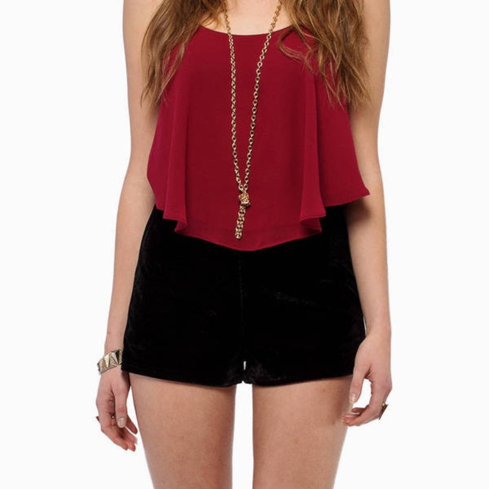 Velvet Clubbing Party Raving Black Mini Shorts